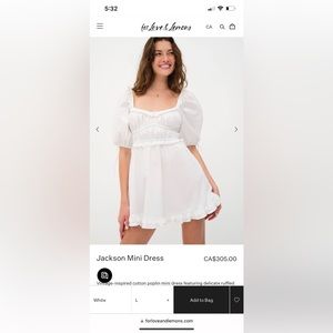 For Love and Lemons Jackson Mini Dress